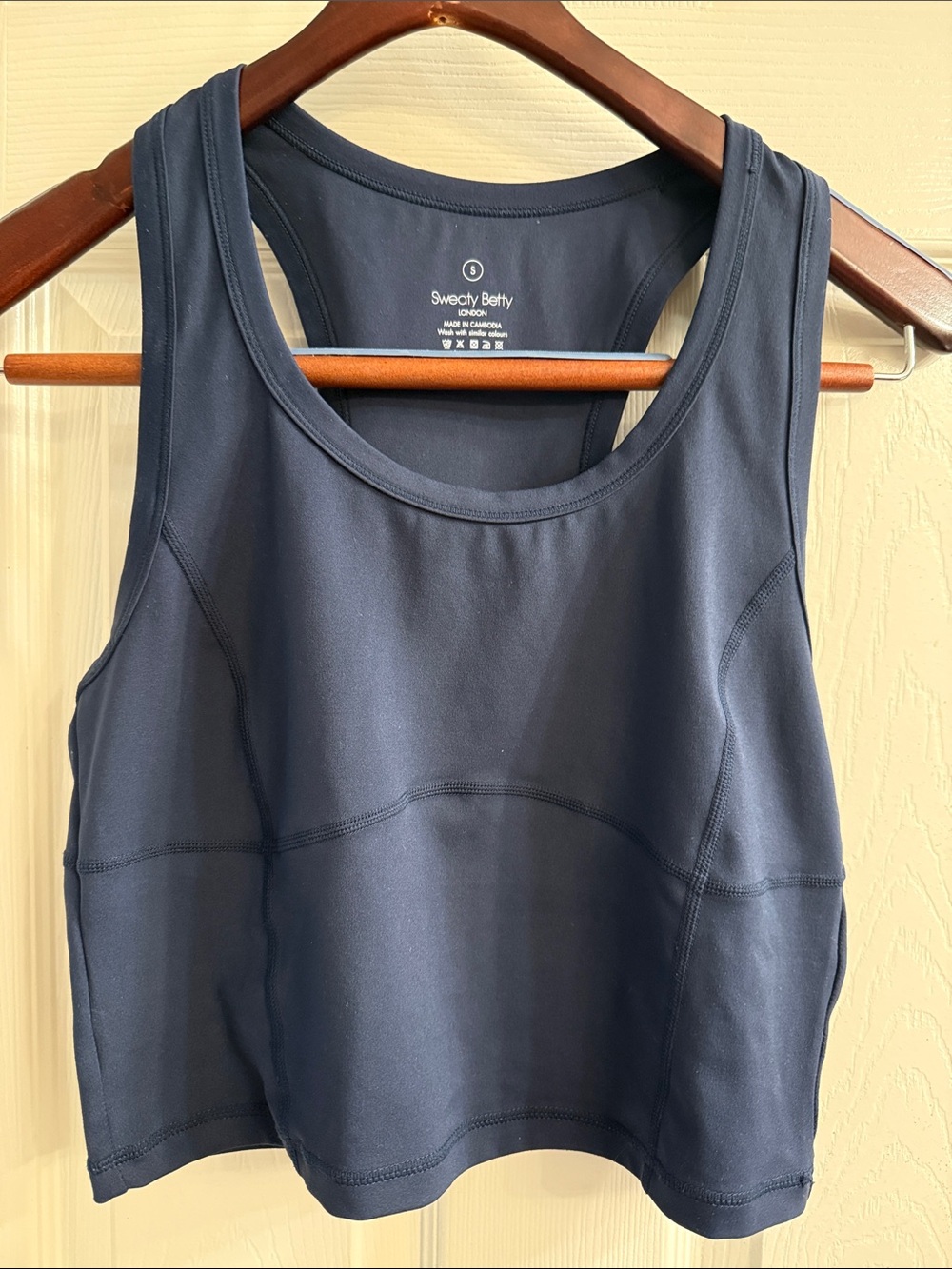 Sweaty Betty Navy Performance Crop Tank Top